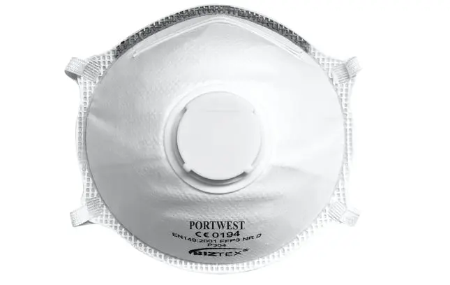 Mondmasker P3 met ventiel 10 stuks Portwest