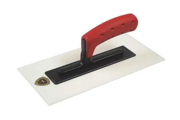 Kunststof spaan 280 × 140 × 2 mm met rode softgrip Schwan