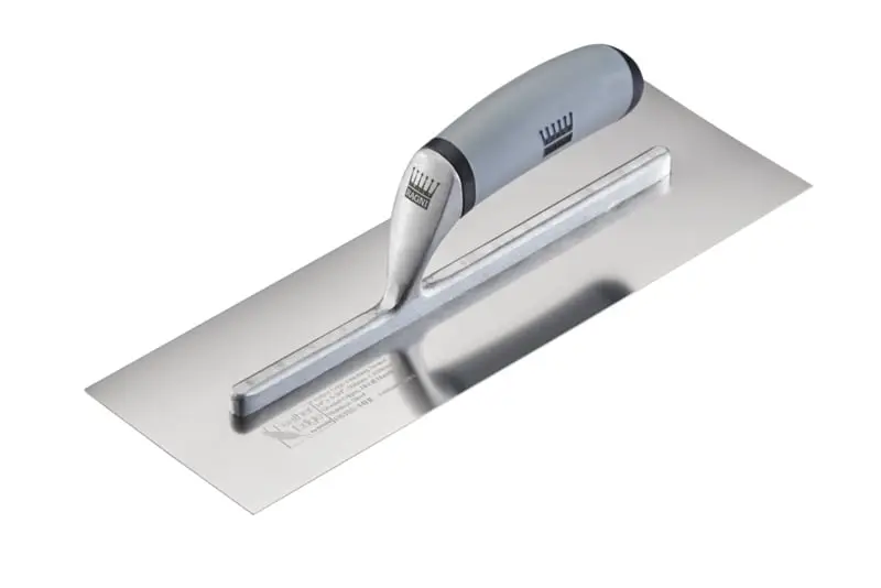 Pleisterspaan Close-Lift 330 × 127 mm geslepen RVS met DuraSoft handgreep Ragni