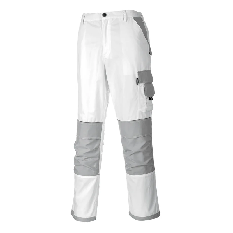 Werkbroek schilder, stukadoors wit/grijs Port West KS 54